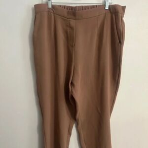Massini Tan pull-on ankle pants. size XL